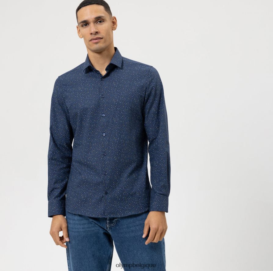 OLYMP FL8P6V420 vêtements niveau cinq 24/7 body fit, chemise business, kent moderne, citron vert