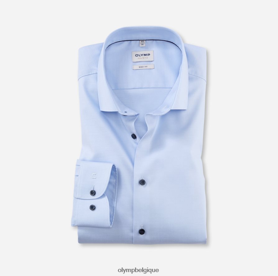 OLYMP FL8P6V445 vêtements coupe corporelle niveau cinq, chemise d'affaires, kent moderne, ozone