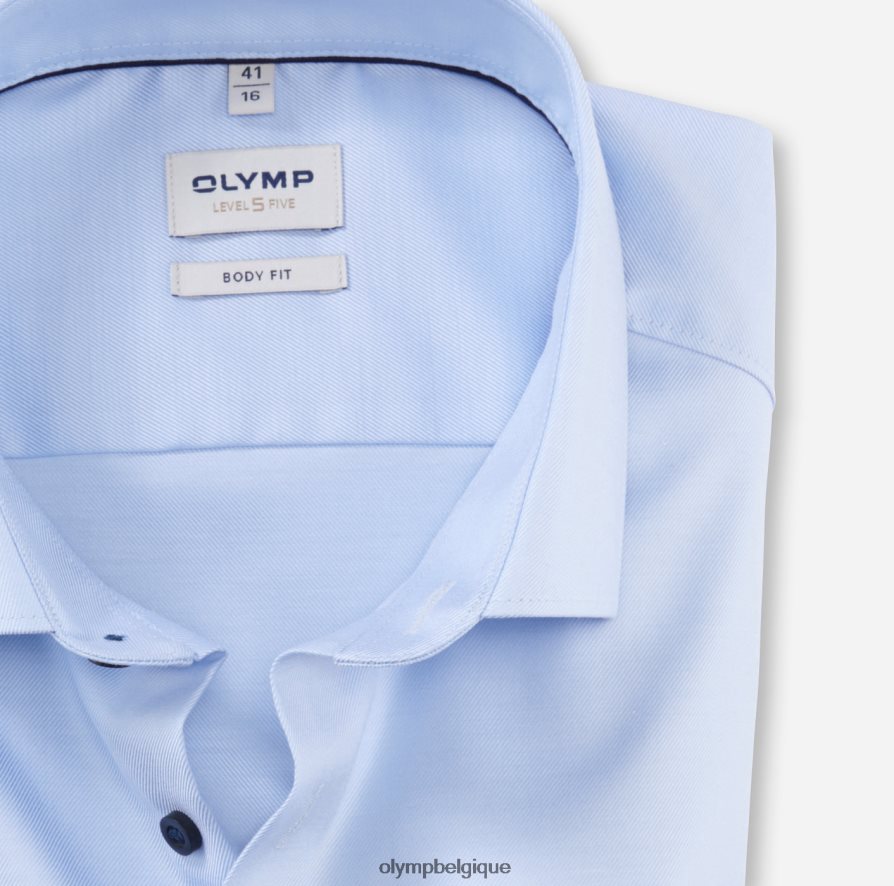 OLYMP FL8P6V445 vêtements coupe corporelle niveau cinq, chemise d'affaires, kent moderne, ozone