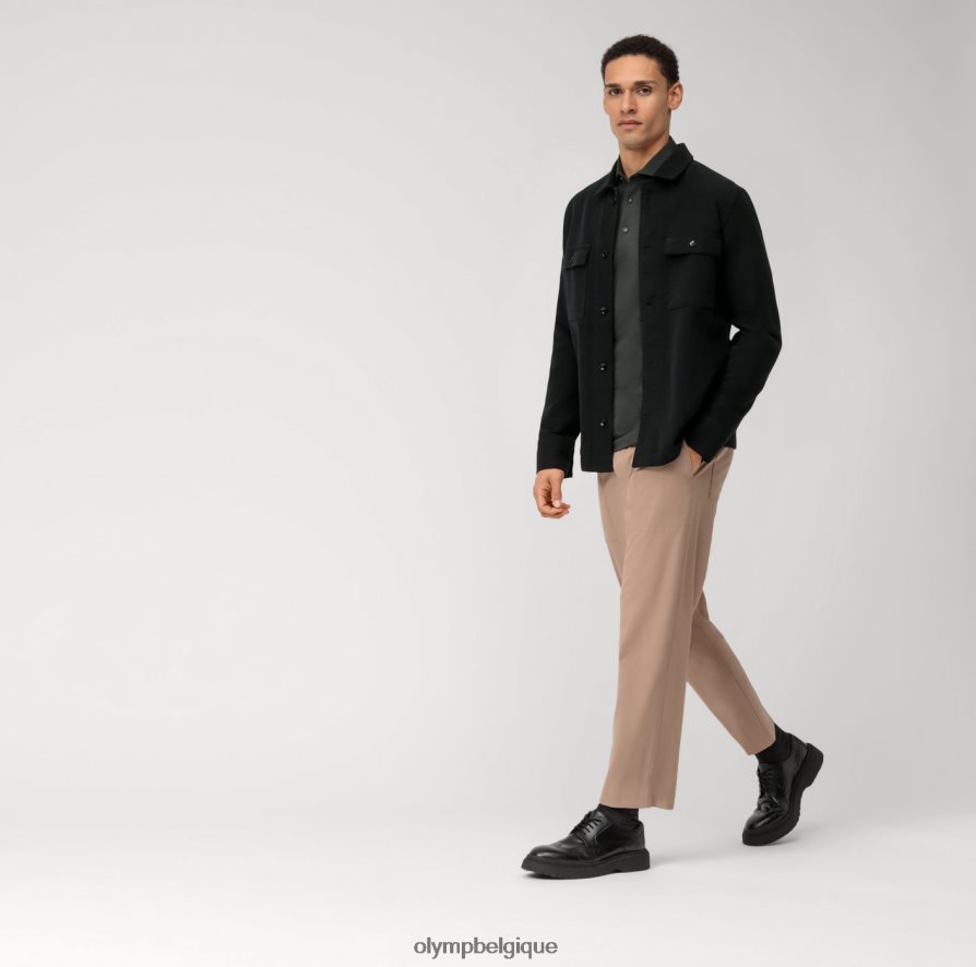 OLYMP FL8P6V451 vêtements niveau cinq 24/7 body fit, chemise business, kent, olive