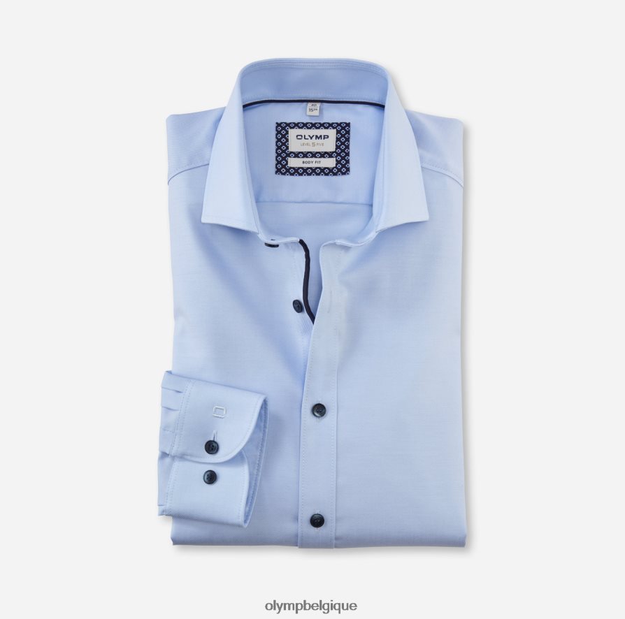 OLYMP FL8P6V457 vêtements coupe corporelle niveau cinq, chemise d'affaires, royal kent, ozone