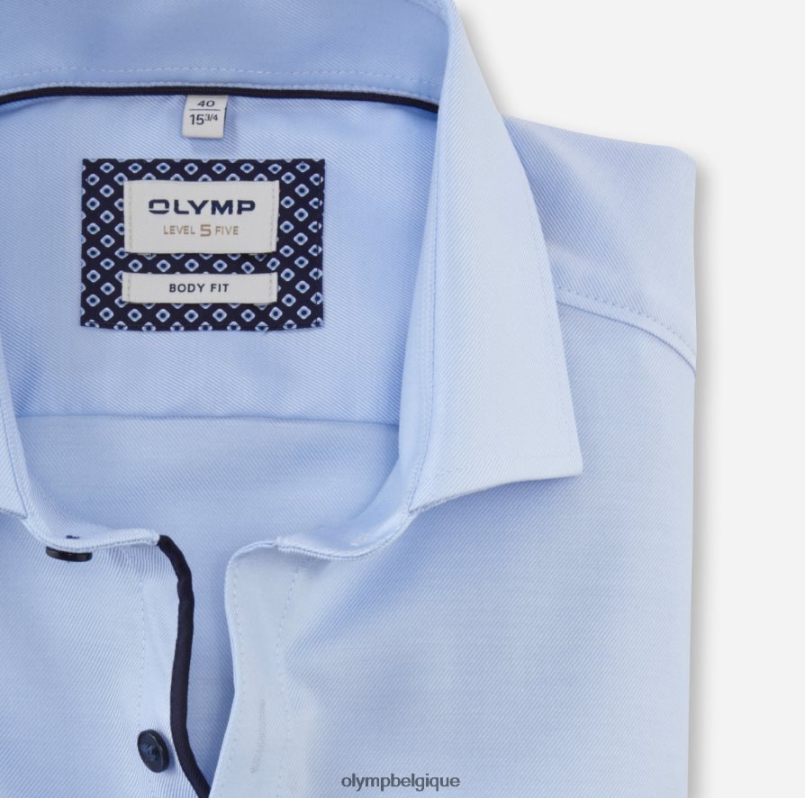 OLYMP FL8P6V457 vêtements coupe corporelle niveau cinq, chemise d'affaires, royal kent, ozone