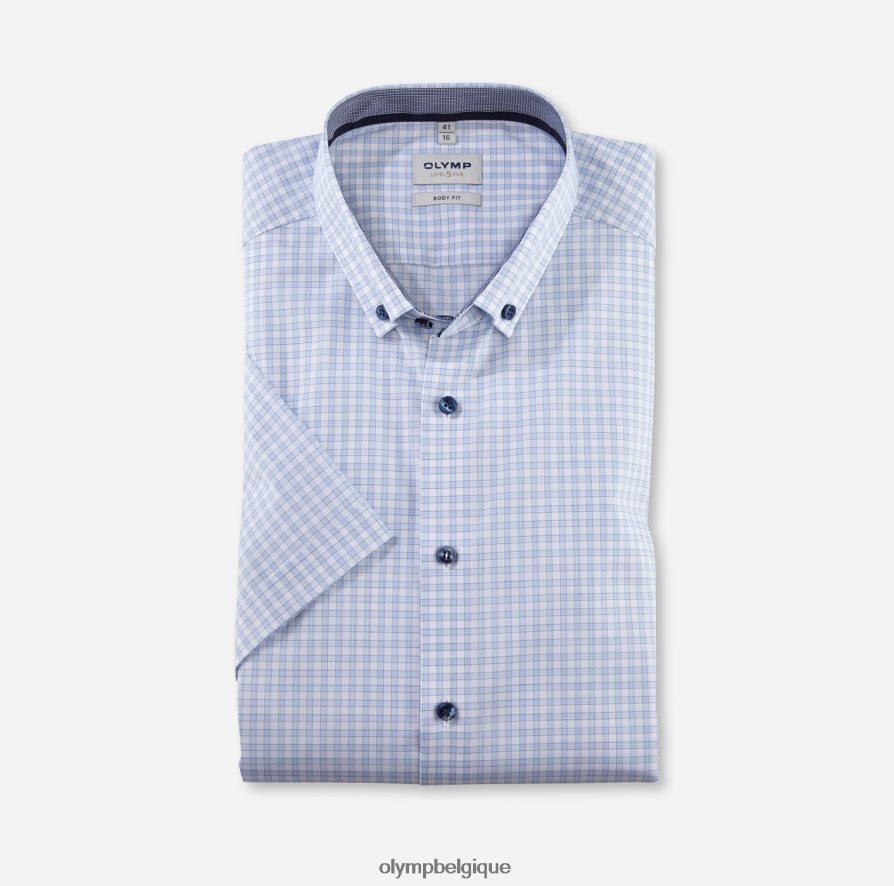 OLYMP FL8P6V601 vêtements level five body fit, chemise business, boutonnée, bleu