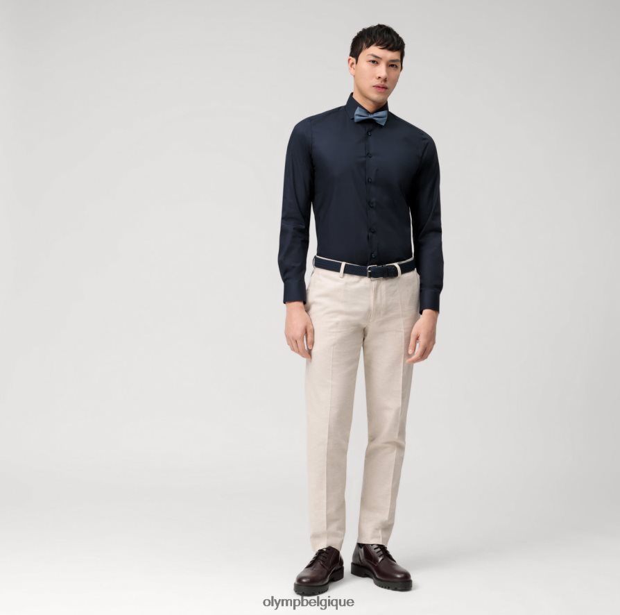 OLYMP FL8P6V641 vêtements coupe corporelle niveau cinq, chemise d'affaires, royal kent, marine