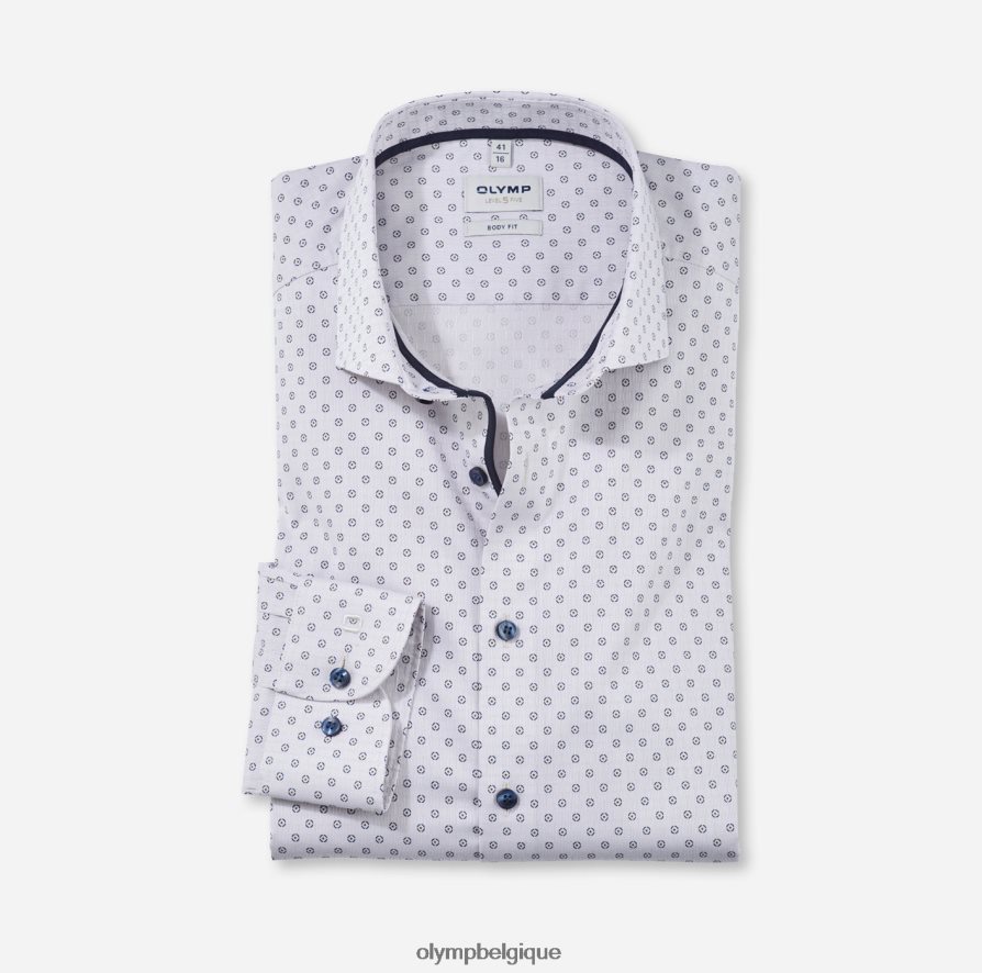 OLYMP FL8P6V660 vêtements coupe corporelle niveau cinq, chemise d'affaires, royal kent, taupe