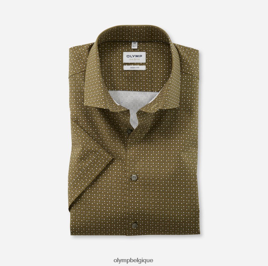 OLYMP FL8P6V667 vêtements coupe corporelle niveau cinq, chemise d'affaires, kent moderne, laiton