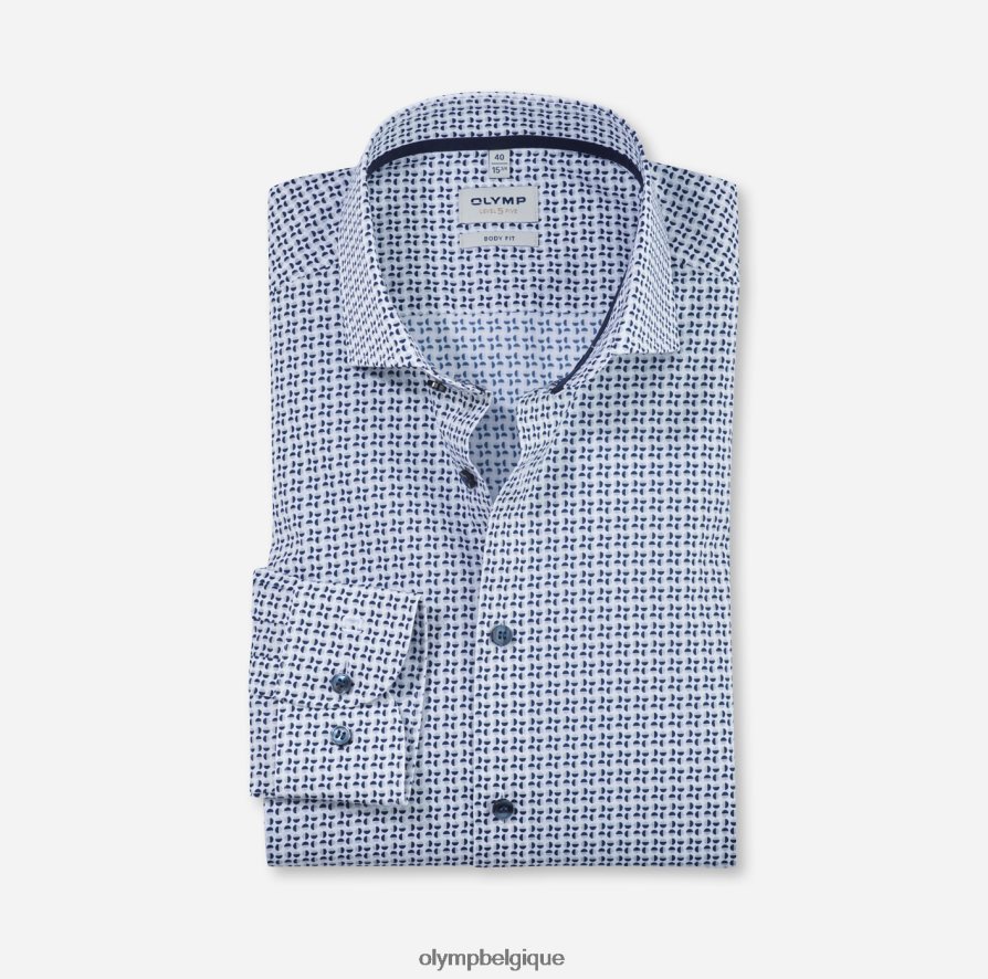 OLYMP FL8P6V668 vêtements coupe corporelle niveau cinq, chemise d'affaires, royal kent, taupe