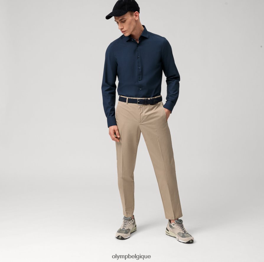 OLYMP FL8P6V690 vêtements niveau cinq 24/7 body fit, chemise d'affaires, kent, marine