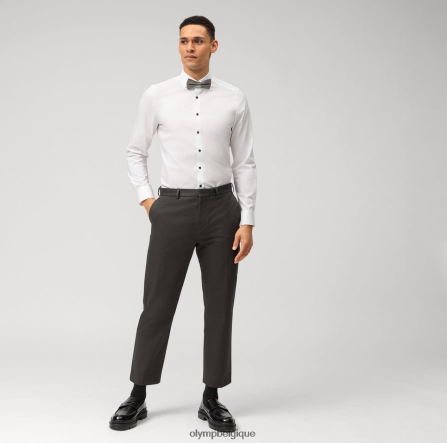 OLYMP FL8P6V691 vêtements coupe corporelle niveau cinq, chemise d'affaires, royal kent, blanc