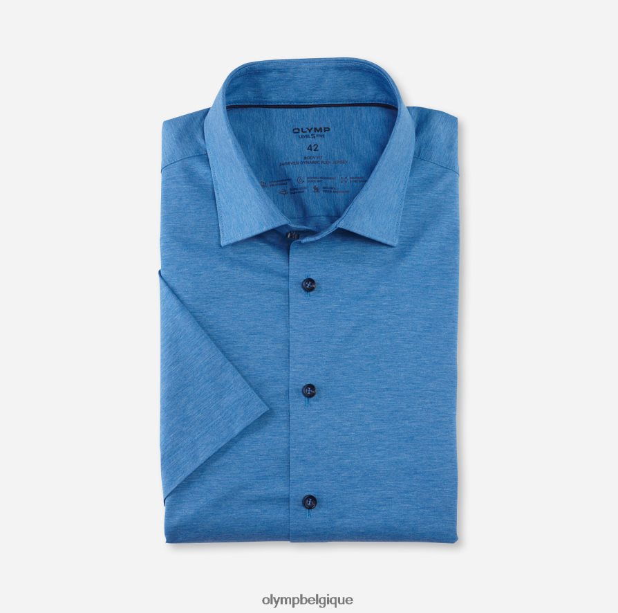OLYMP FL8P6V695 vêtements niveau cinq 24/7 body fit, chemise business, new york kent, bleu