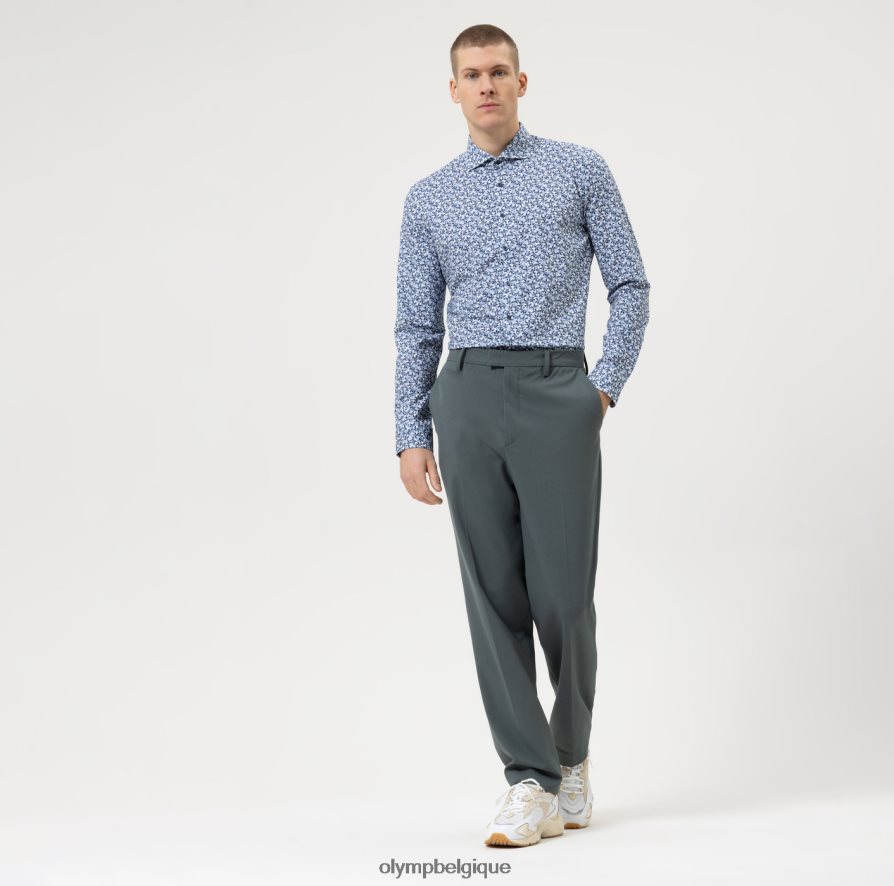 OLYMP FL8P6V731 vêtements niveau cinq 24/7 body fit, chemise business, kent, naturel