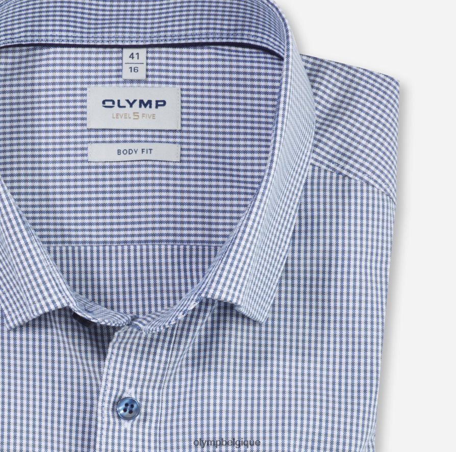 OLYMP FL8P6V788 vêtements coupe body niveau cinq, chemise business, sous boutonnée, taupe