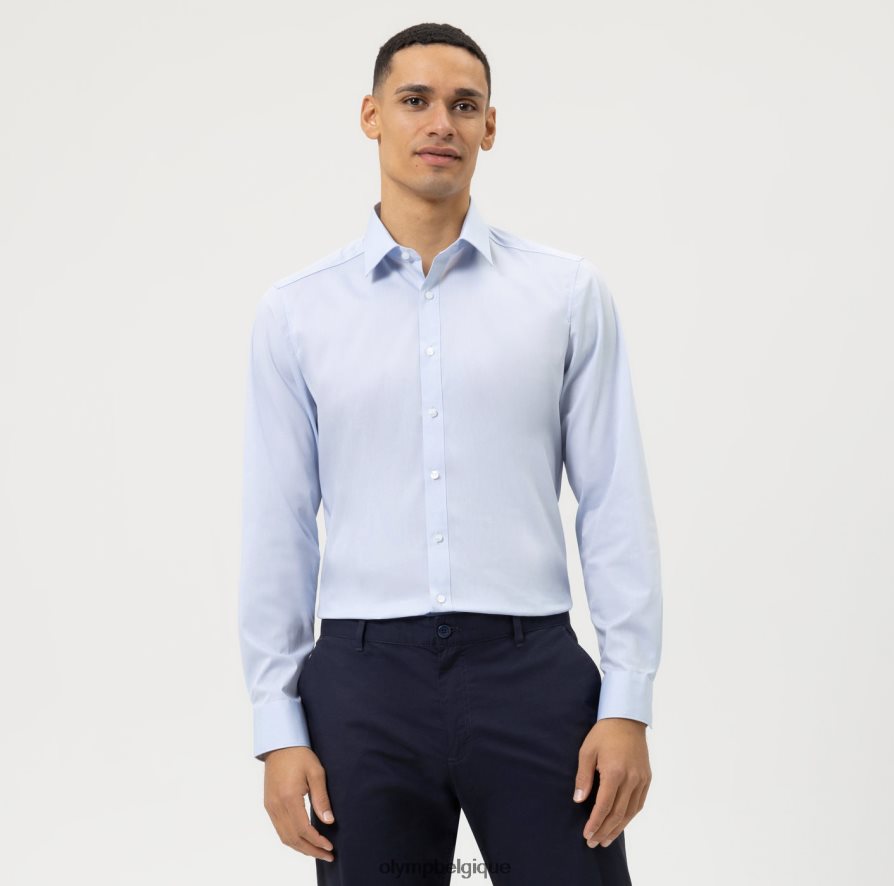 OLYMP FL8P6V840 vêtements coupe corporelle niveau cinq, chemise d'affaires, new york kent, bleu clair