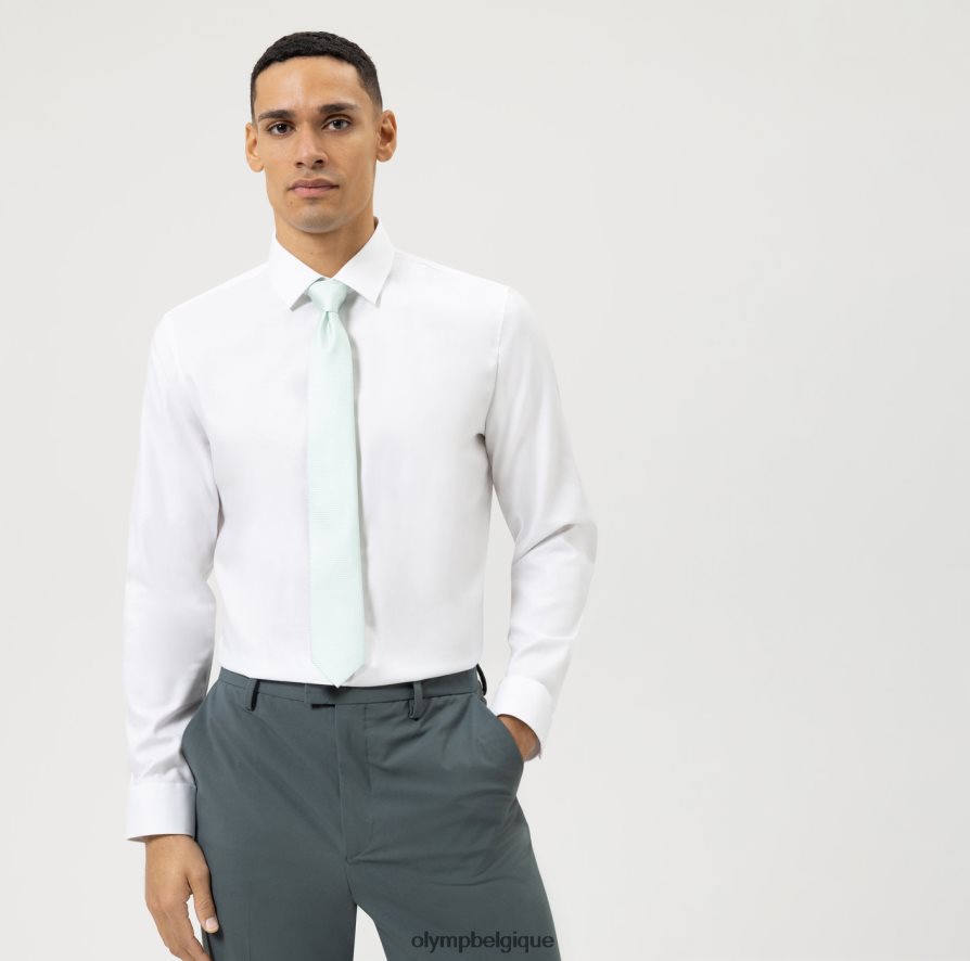 OLYMP FL8P6V110 vêtements Non. six super slim, chemise business, urban kent, blanc
