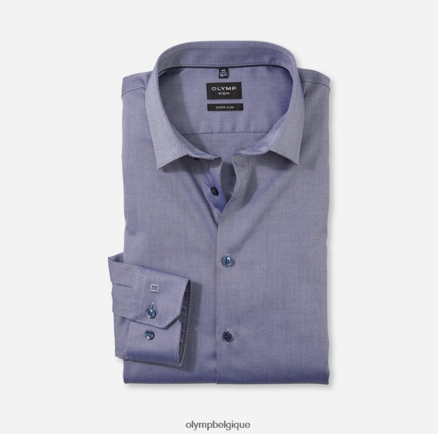 OLYMP FL8P6V130 vêtements Non. six super slim, chemise business, urban kent, bleu nuremberg