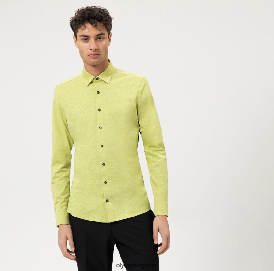 OLYMP FL8P6V150 vêtements Non. six 24/7 super slim, chemise business, urban kent, vert clair