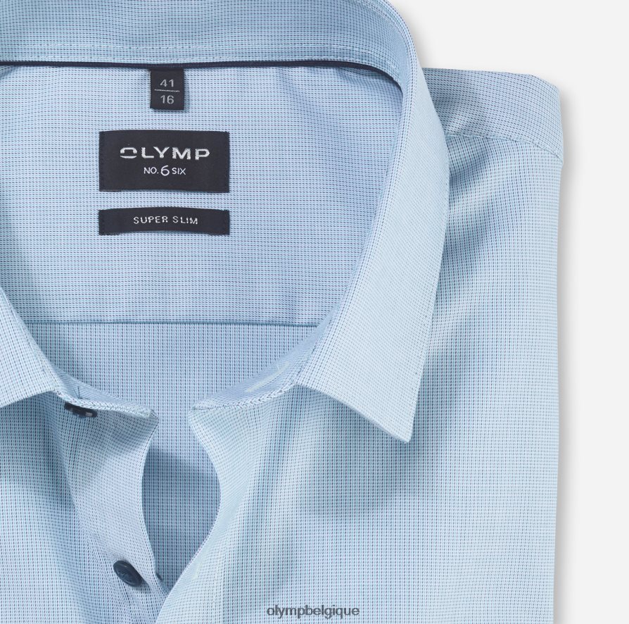 OLYMP FL8P6V188 vêtements Non. six super slim, chemise business, urban kent, émeraude