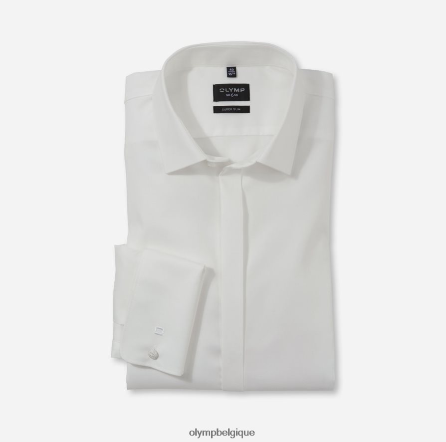 OLYMP FL8P6V263 vêtements Non. six super slim, chemise business, urban kent, beige clair