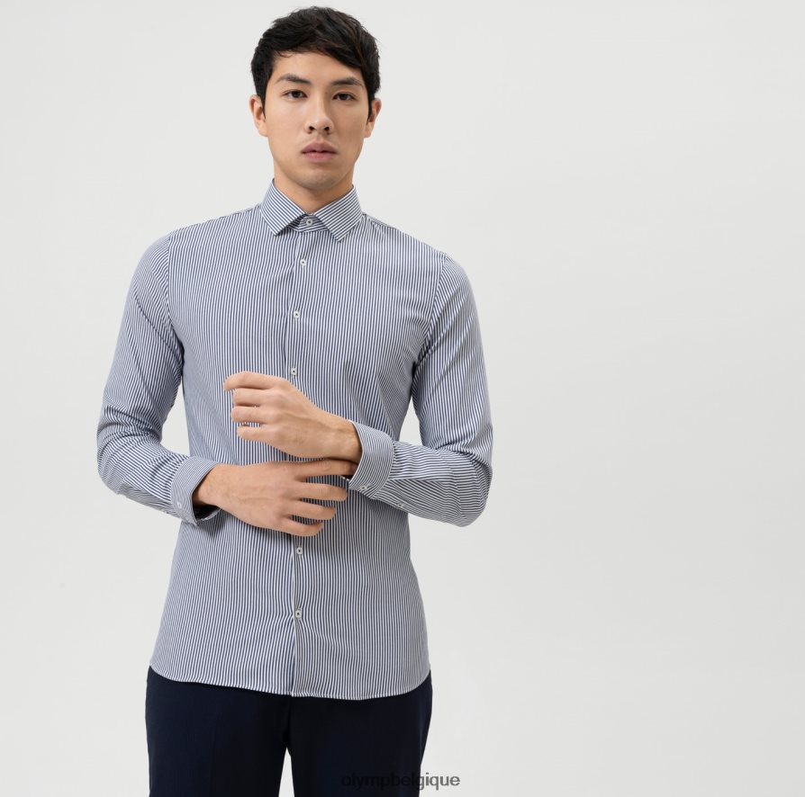 OLYMP FL8P6V274 vêtements Non. six 24/7 super slim, chemise business, kent moderne, marine