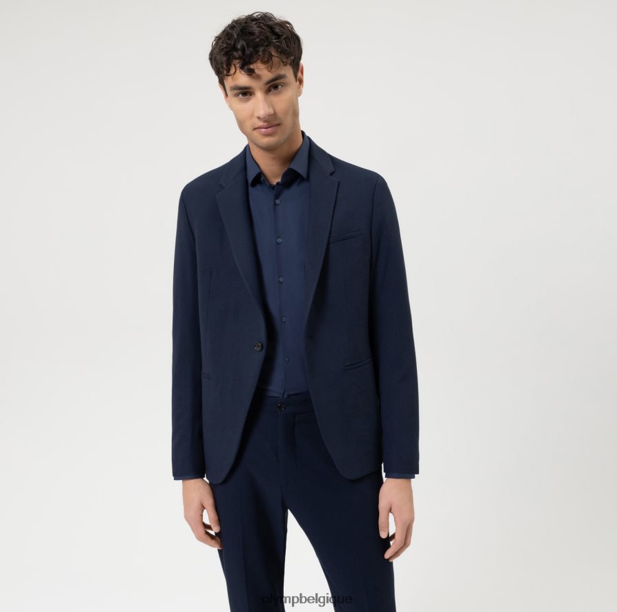 OLYMP FL8P6V33 vêtements Non. six 24/7 super slim, chemise business, kent moderne, marine