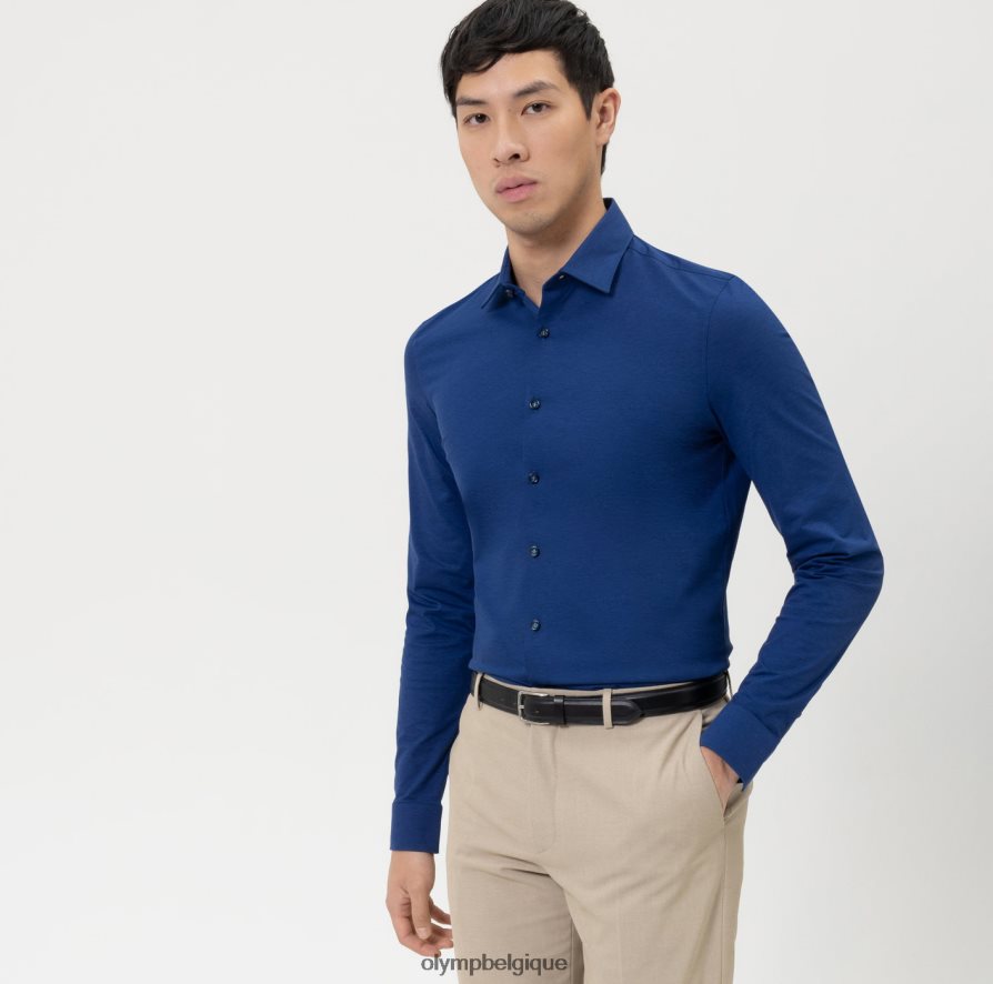 OLYMP FL8P6V38 vêtements Non. six 24/7 super slim, chemise business, urban kent, royal