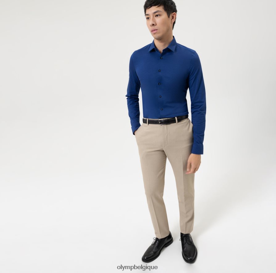 OLYMP FL8P6V38 vêtements Non. six 24/7 super slim, chemise business, urban kent, royal