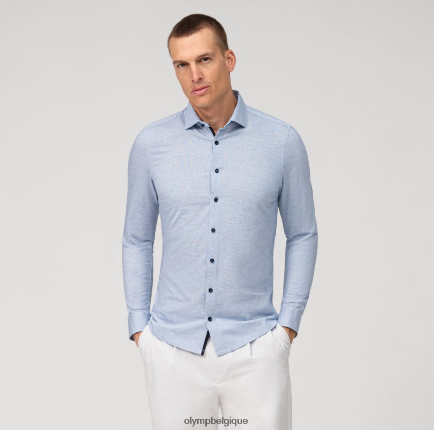 OLYMP FL8P6V42 vêtements Non. six 24/7 super slim, chemise business, kent moderne, royal
