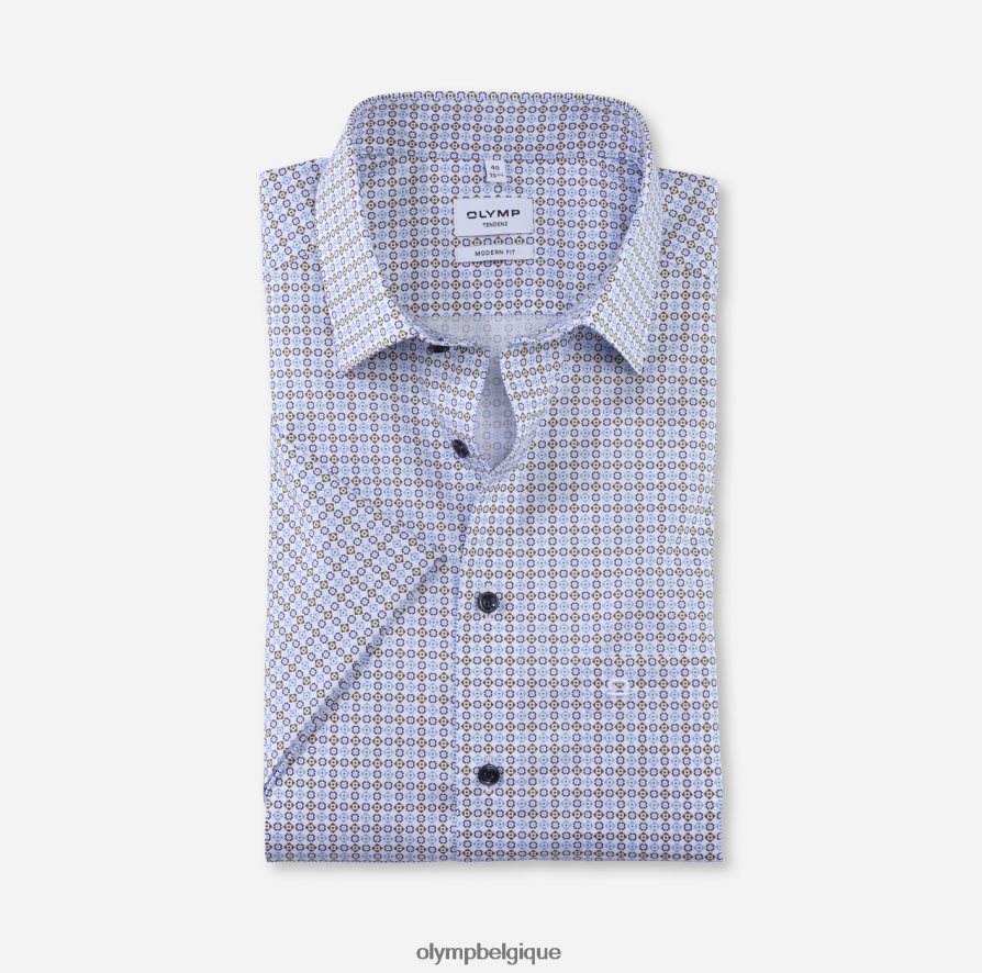 OLYMP FL8P6V1716 vêtements tendenz modern fit, chemise business, new kent, vert lime