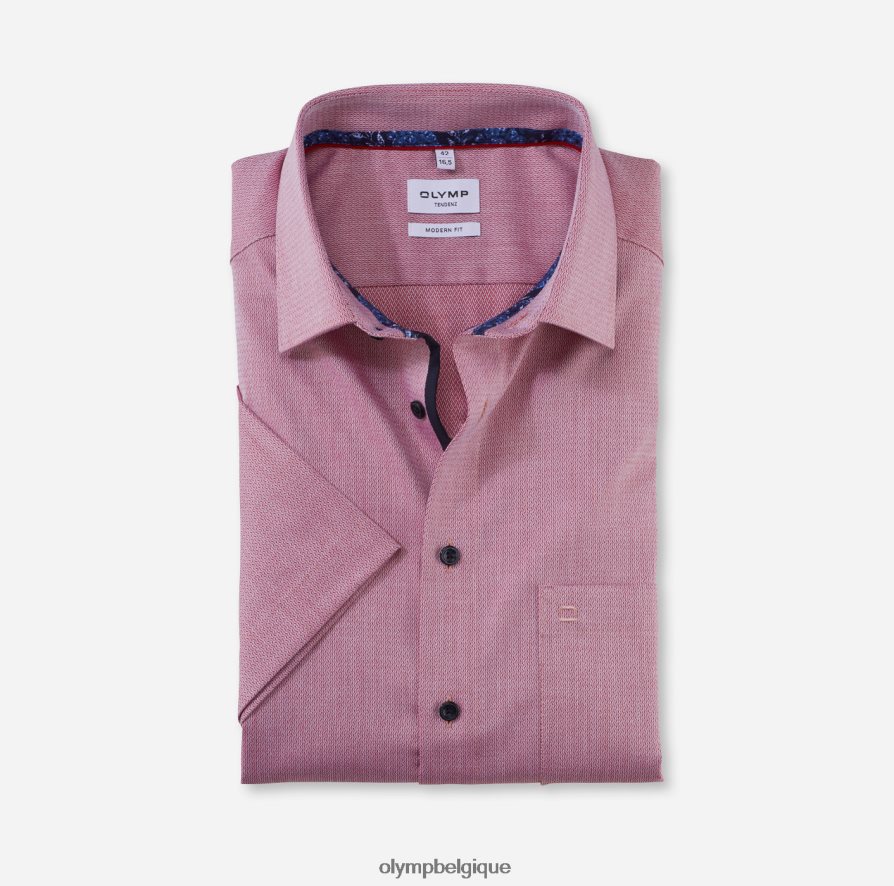 OLYMP FL8P6V1722 vêtements tendenz modern fit, chemise d'affaires, new kent, rouge OLYMP FL8P6V1722 vêtements tendenz modern fit, chemise d'affaires, new kent, rouge