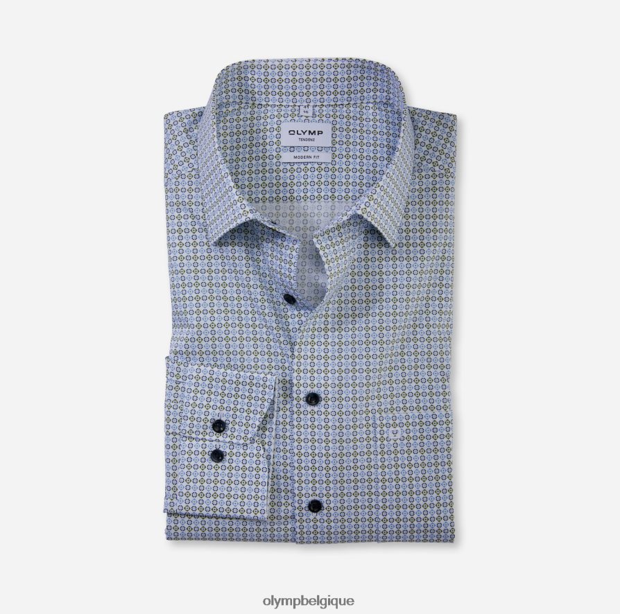 OLYMP FL8P6V1736 vêtements tendenz modern fit, chemise business, new kent, vert lime