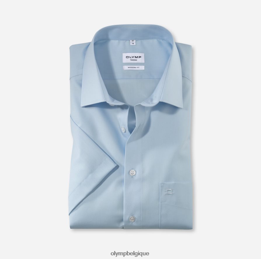 OLYMP FL8P6V1744 vêtements tendenz modern fit, chemise business, new kent, bleu