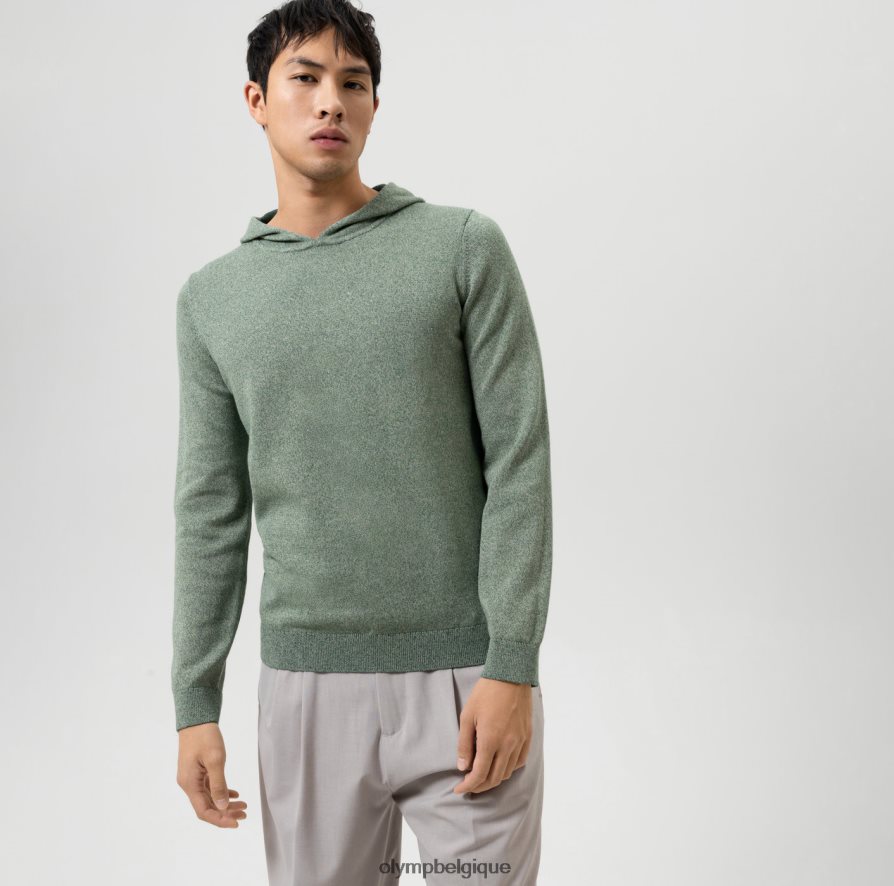 OLYMP FL8P6V1757 vêtements niveau cinq tricots body fit, pull, vert