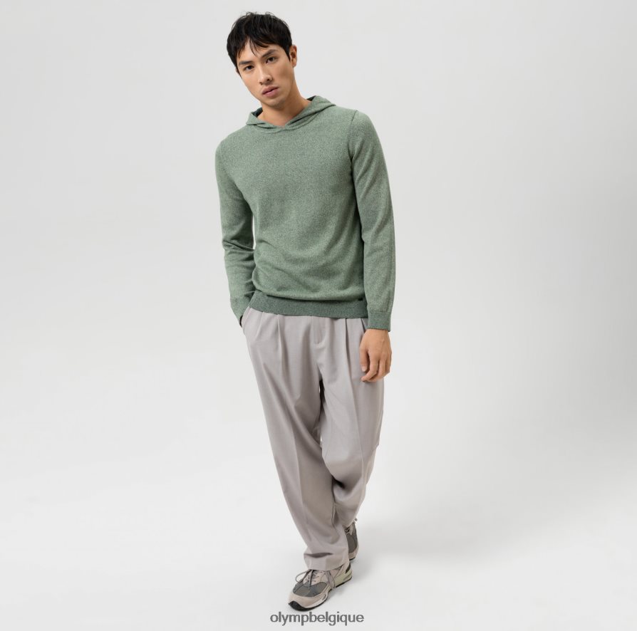 OLYMP FL8P6V1757 vêtements niveau cinq tricots body fit, pull, vert