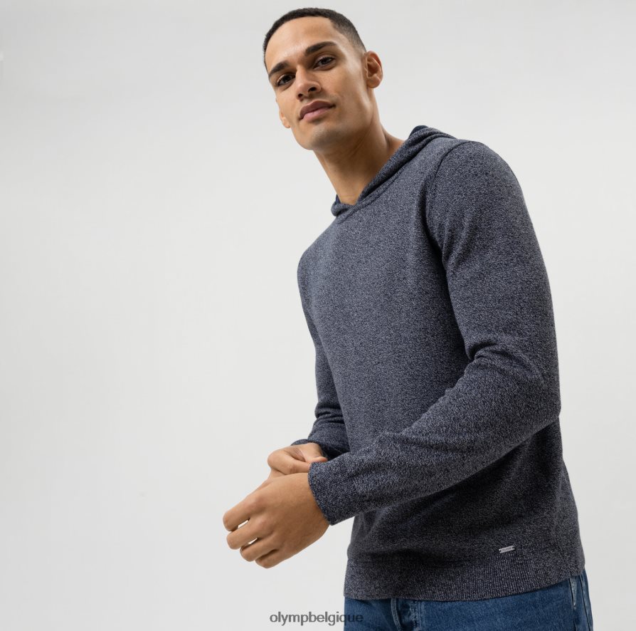 OLYMP FL8P6V1764 vêtements niveau cinq tricots body fit, pull, marine