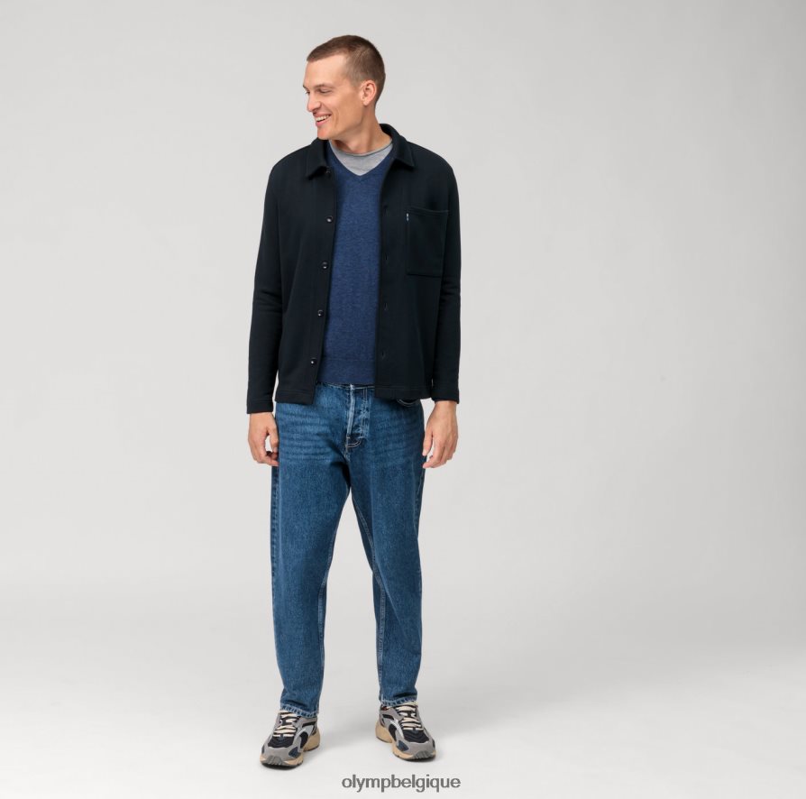 OLYMP FL8P6V1785 vêtements pull en tricot décontracté, royal