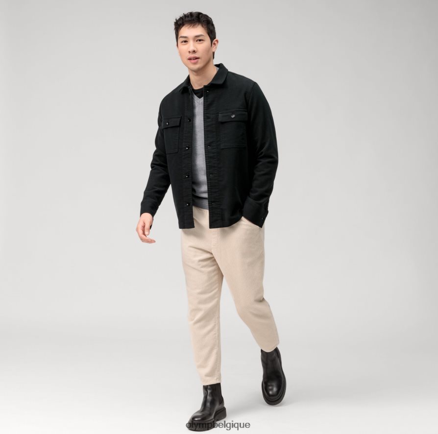 OLYMP FL8P6V1802 vêtements pull en tricot décontracté, gris argenté