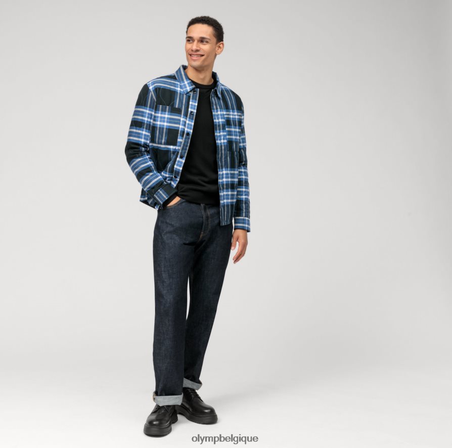 OLYMP FL8P6V1807 vêtements pull en tricot décontracté, noir