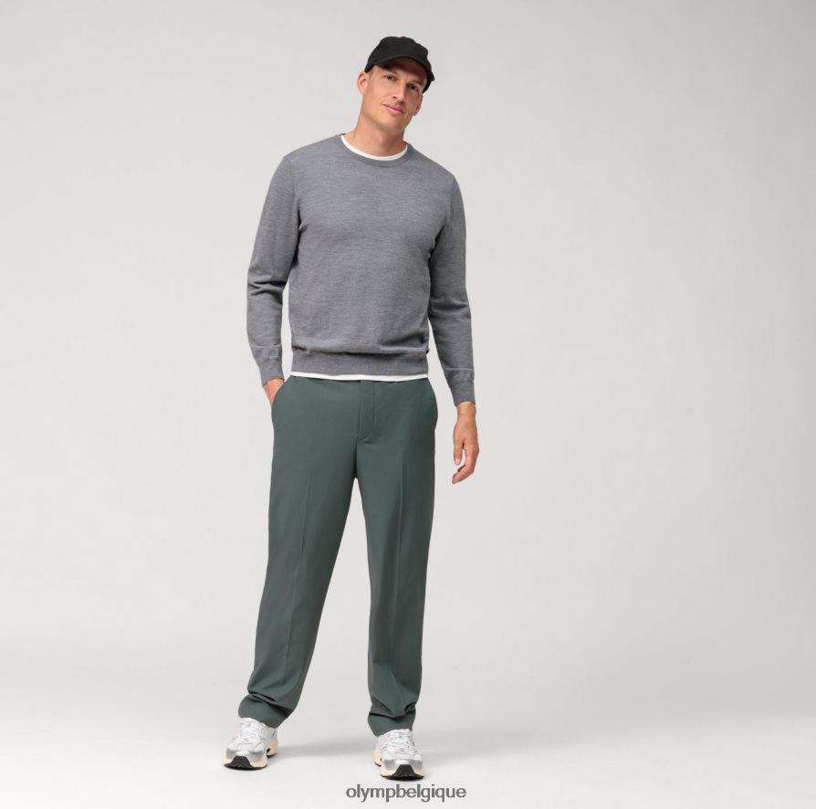 OLYMP FL8P6V1808 vêtements pull en tricot décontracté, gris argenté