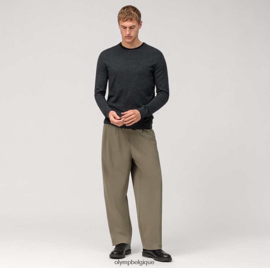 OLYMP FL8P6V1812 vêtements pull en tricot décontracté, anthracite