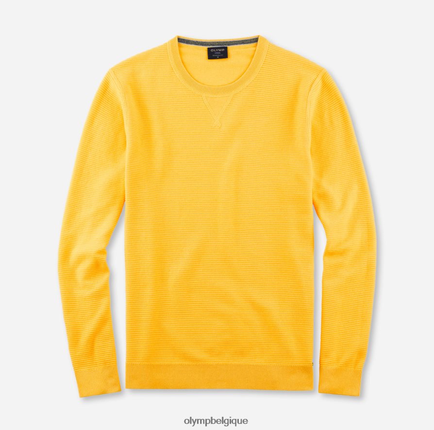 OLYMP FL8P6V1822 vêtements pull en tricot décontracté, jaune