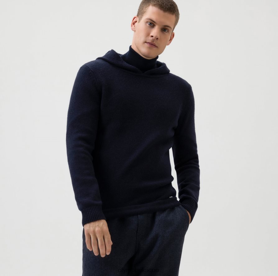 OLYMP FL8P6V1870 vêtements niveau cinq tricots body fit, pull, marine