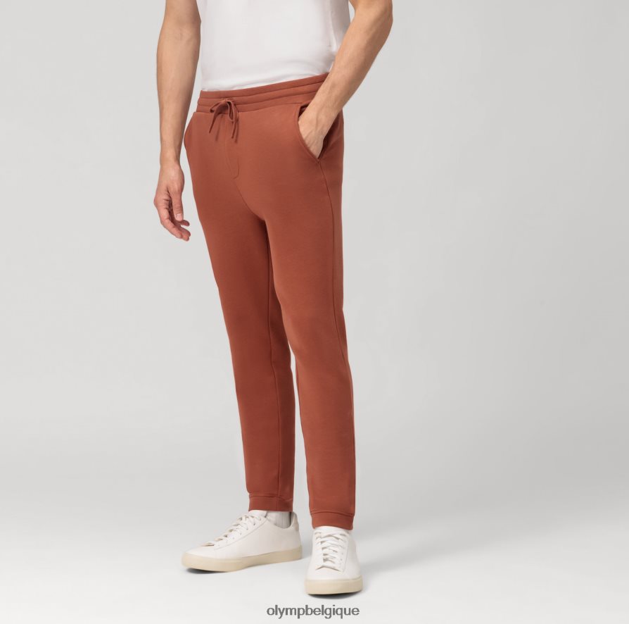OLYMP FL8P6V2194 vêtements pantalon décontracté en jersey, marron