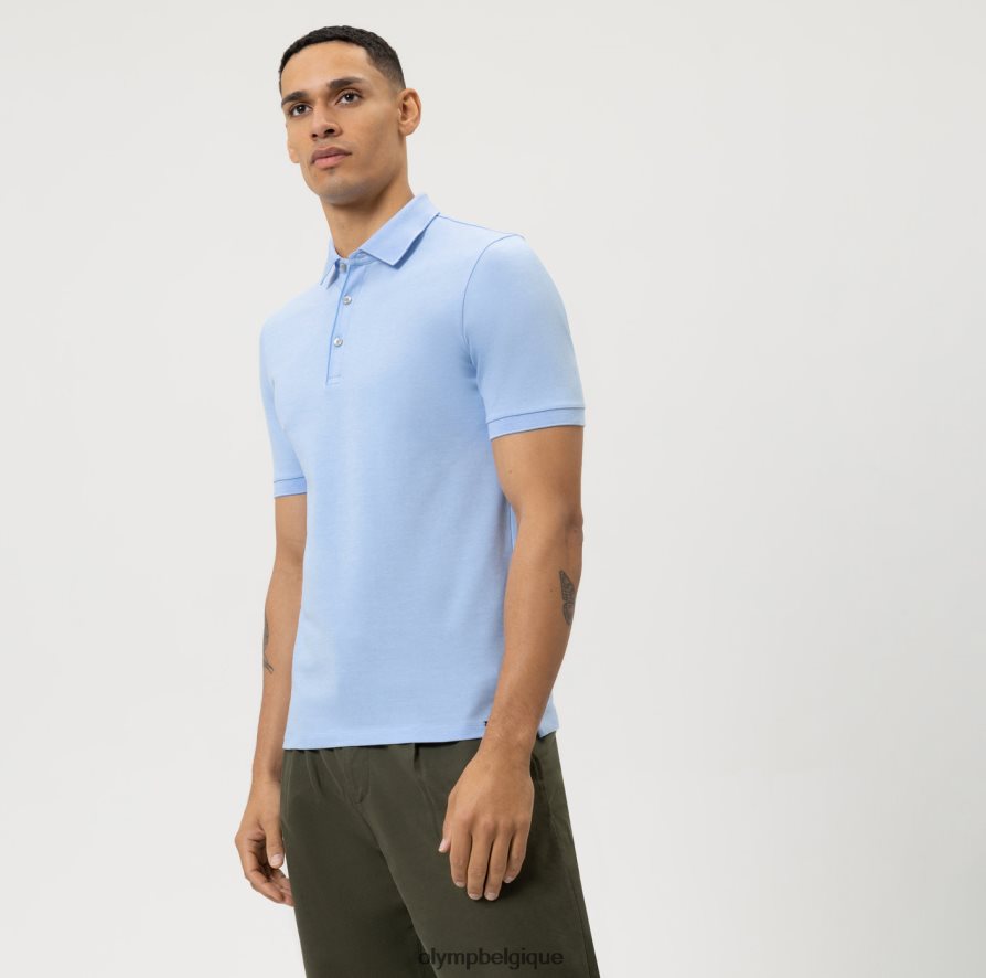 OLYMP FL8P6V2068 vêtements Level Five Casual Body Fit, polo, bleu clair