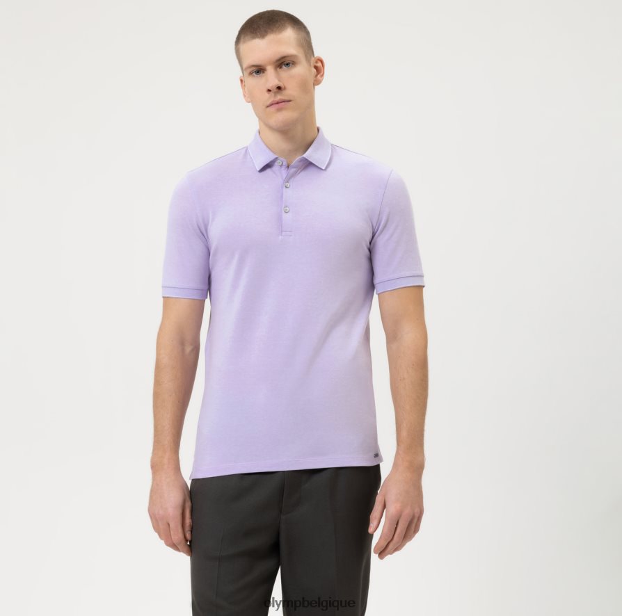 OLYMP FL8P6V2075 vêtements Level Five Casual Body Fit, polo, lilas