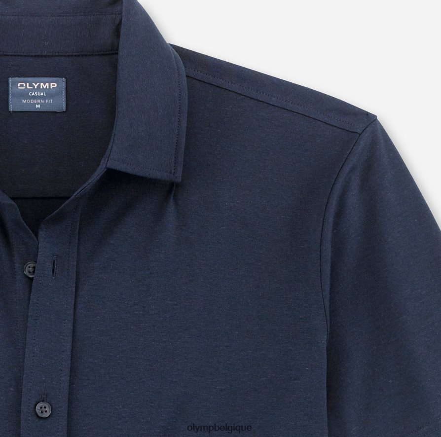 OLYMP FL8P6V2134 vêtements coupe moderne décontractée, polo, marine