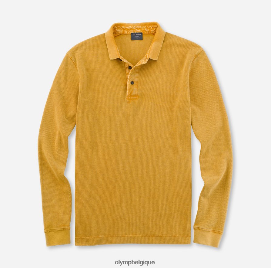 OLYMP FL8P6V2177 vêtements coupe moderne décontractée, polo, maïs