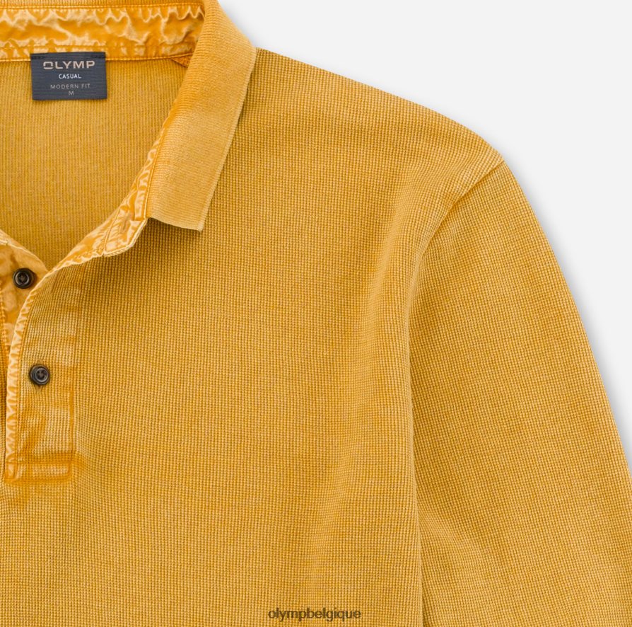 OLYMP FL8P6V2177 vêtements coupe moderne décontractée, polo, maïs