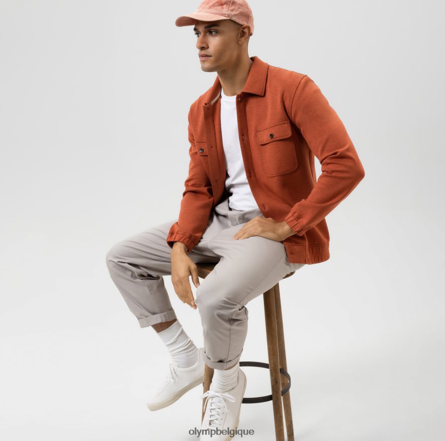 OLYMP FL8P6V1968 vêtements surchemise sweat, orange