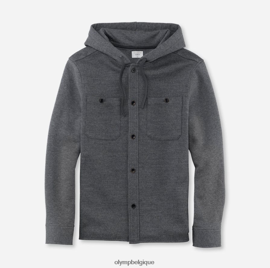 OLYMP FL8P6V1984 vêtements surchemise sweat niveau cinq, anthracite