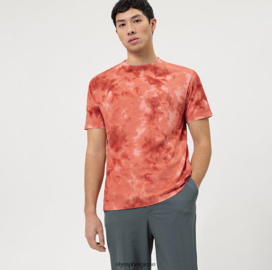 OLYMP FL8P6V1995 vêtements coupe corporelle décontractée niveau cinq, t-shirt, terre de sienne